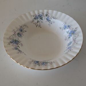 Royal Albert Blue Blossoms Pasta Bowl Bone China England Size 7.9"X1.75"